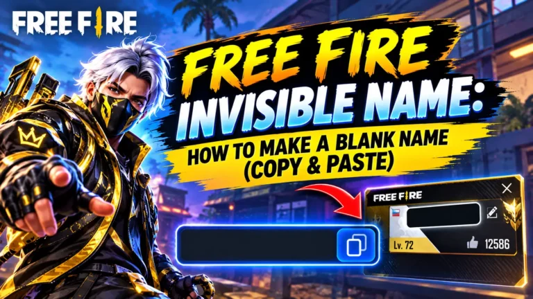 Free Fire Invisible Name: How to Make a Blank Name (Copy & Paste)