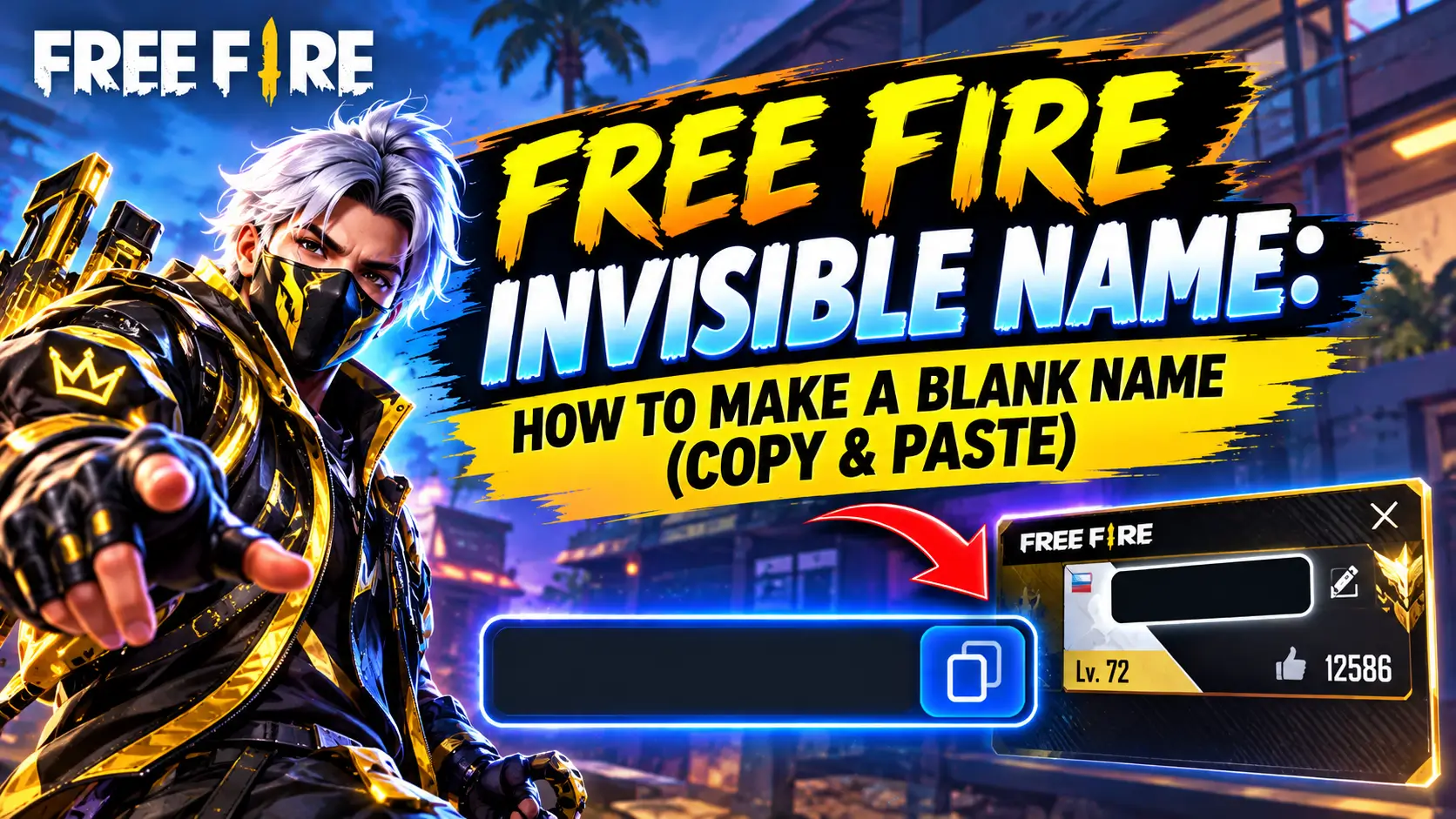 Free Fire Invisible Name: How to Make a Blank Name (Copy & Paste)