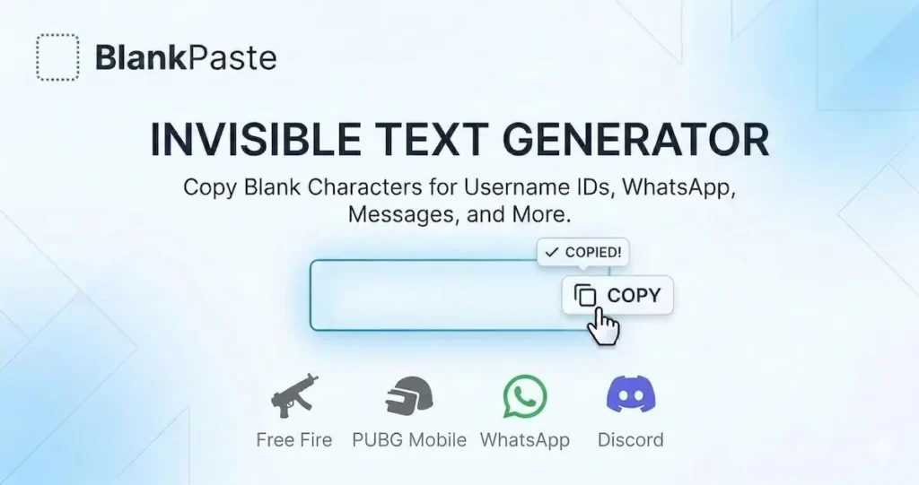 Free Fire Invisible Space Generator